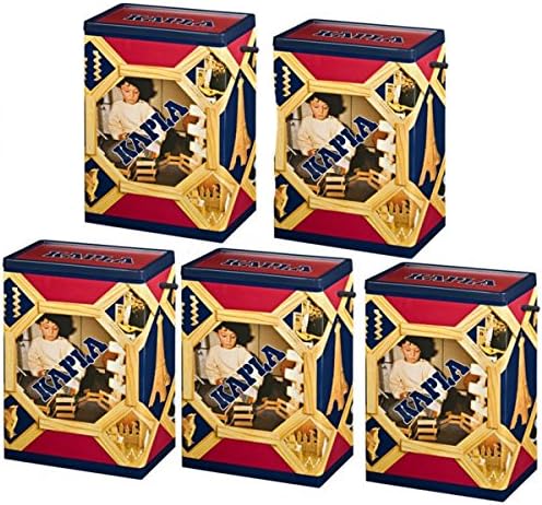 KAPLA 1000 Pieces - Set 5 x 200 Pieces