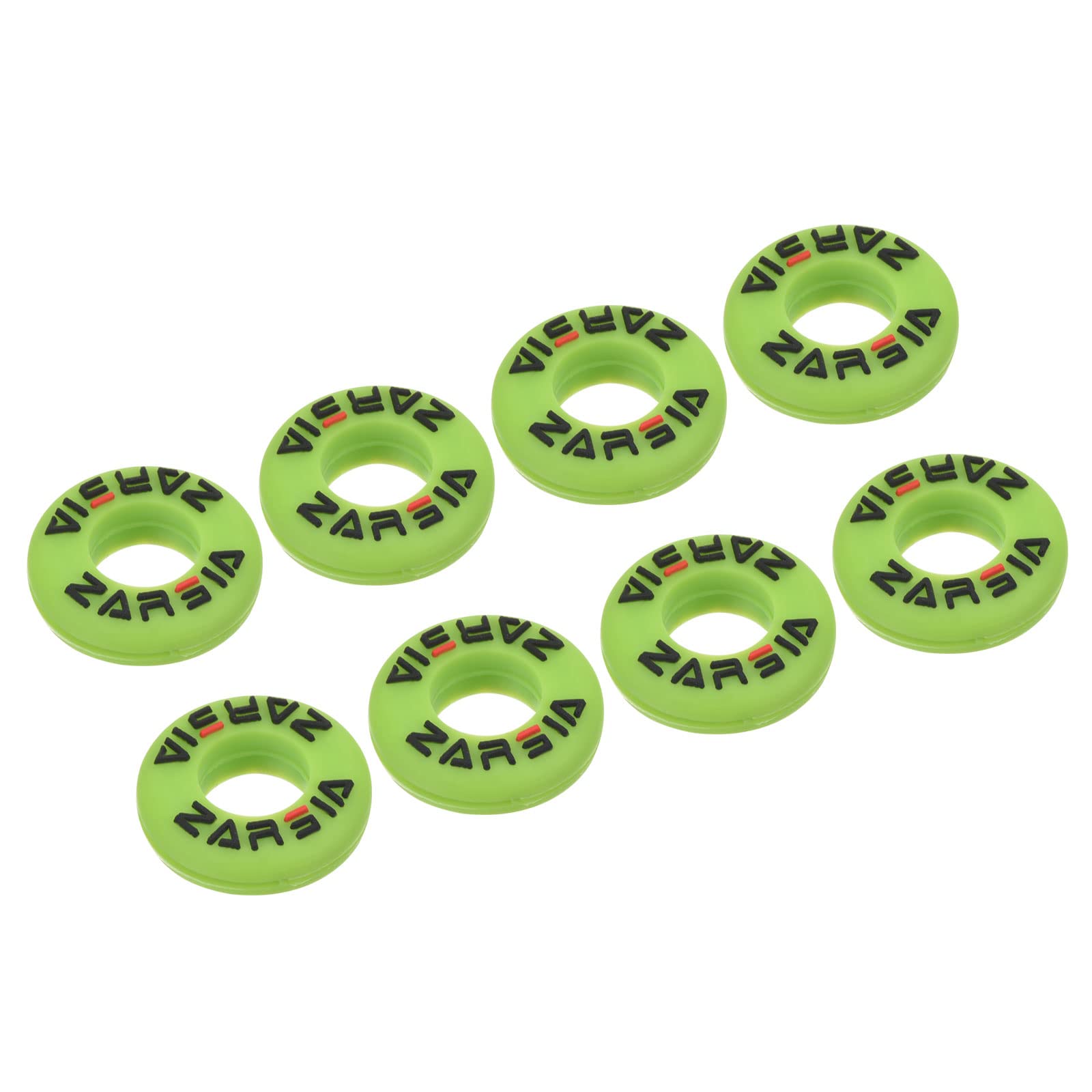 PATIKIL Tennis Vibration Dampener, 8 Pack Round-shaped Silicone Shock Absorber Racket String Damping for Tennis Racquet, Green