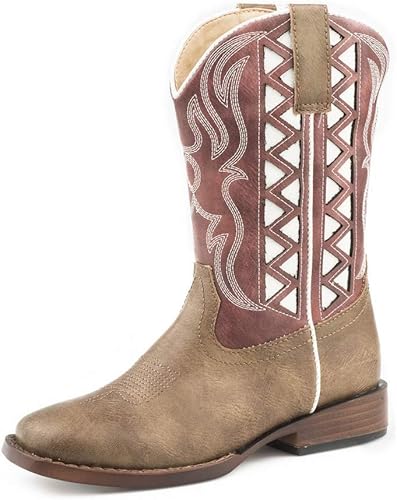 kids red cowboy boots