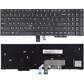 SUNMALL Replacement Keyboard Compatible with Lenovo IBM ThinkPad E570 E570C E575 with Pointer (No Backlight)