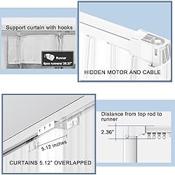 Celling Smart Curtains System, Electric Track with