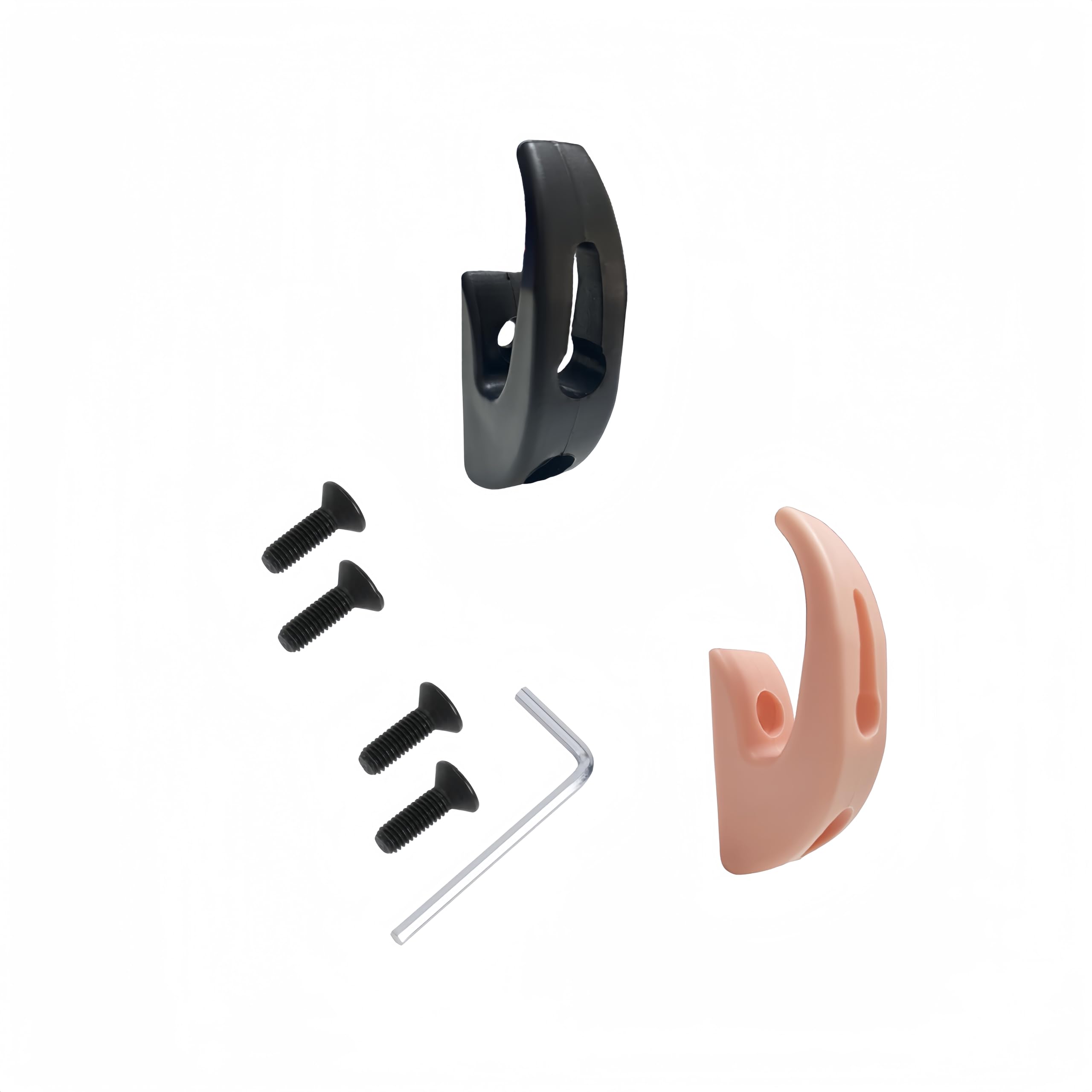 YQQXCY Pack of 2 Electric Scooter Hooks, Front Hooks, Hooks for Xiaomi e Scooter, Compatible with Xiaomi 1S M365 Pro Pro2 Lite Electric Scooter (Black and Pink)