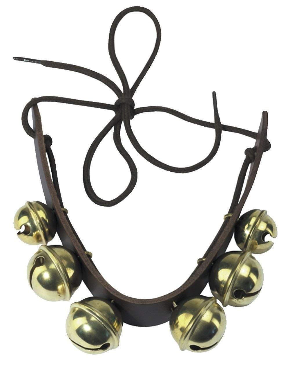 Gewa Jingle Ring - 6 Jingles - Leather Strap - Includes Cord for Attachment to Arms or Legs