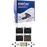 Detroit Axle - Rear Brake Pads for Volvo 240 740 760 850 940 960 C70 S70 | V70 Ceramic Brake Pads w/Hardware Replacement