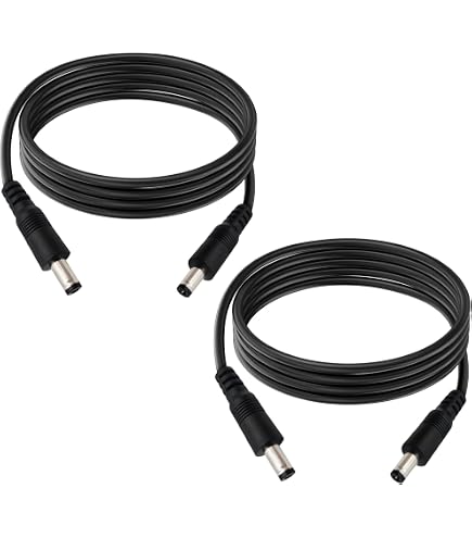 5.5mm x 2.5mm DC Power Extension Cable, 2-Pack 10FT 5.5x2