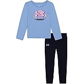 Under Armour girls 2-piece Long Sleeve Tee and Leggings Set, Soft & Comfortable