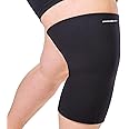 BraceAbility Plus Size Neoprene Knee Sleeve - 4X Knee Compression Sleeve for Large Legs and Big Thighs, Arthritis Joint Pain and Support Knee Brace for Obese - Fits Men and Women (4XL Wide Calf)