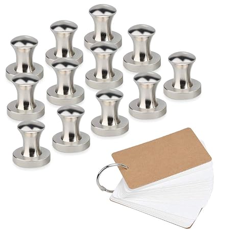 FOCCTS Push Pin Imanes 12 unidades N35 Imán Neodimio Fuerte ...