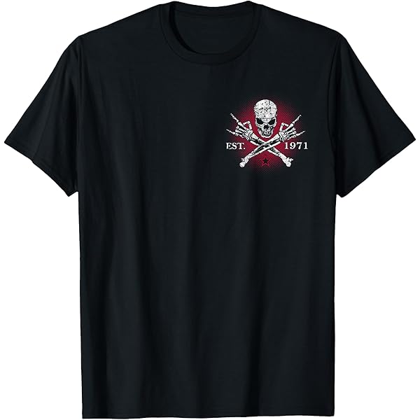 Amazon.com: Gen X Est. 1971 Badass Generation Troublemaker Skull T