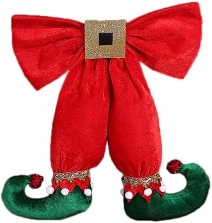 Decorazioni Natalizie Animate.Iyoungstile Europeo E Americano Cute Elf Foot Shape Red Bowknot Ciondolo Decorazione Natalizia Animate Vivid Hotel Decorazioni Albero Di Natale Hanging Tag 35x40cm Amazon It Fai Da Te
