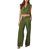 Forever 21 womens Button-hem Wide-leg Pants