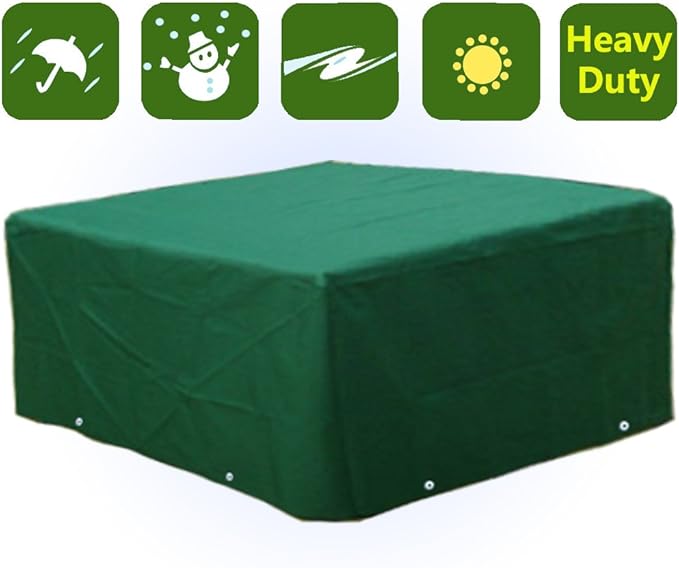 Waterproof Heavy Duty Rectangular Furniture Cover Patio Garden Table