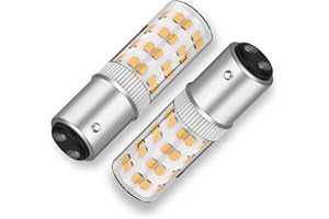 SORGTBL BA15D LED 120V Double Contact Bayonet Base Led Bulb, 3000k Warm White Dimmable,50Watts Halogen JD Type T3/T4 Equivalent, Replacement of Sewing Machines Led Light Bulbs (2, Warm White)