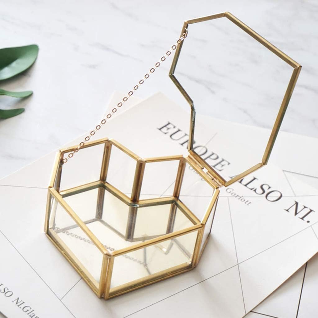 Terrarium - Anillo de cristal para boda: Amazon.es: Joyería