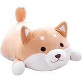 elfishgo Corgi Dog Plush Toys Creative Corgi Dog Butt Shaped Plush Soft Pillows 36cm (Brown)