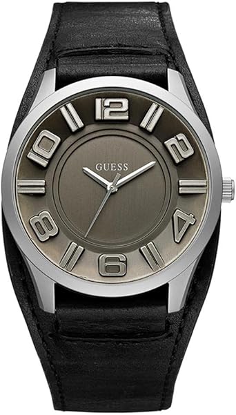 Guess W13568G1 - Reloj de Caballero de Cuarzo, Correa de Piel Color Negro