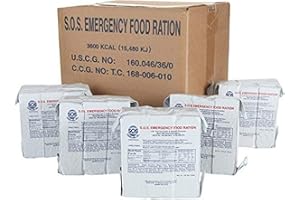 SOS FOOD LABS, INC. SOS Food Labs Rations Emergency 3600 Calorie Food Bar - 3 Day / 72 Hour Package with 5 Year Shelf Life- FULL CASE