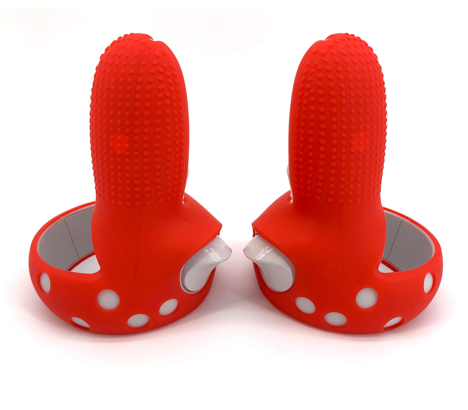 Touch Controller Grip Cover for Oculus Quest 2 Premium Gel Shell Silicone Grip Protection Covers Skin (Red)