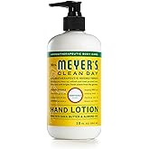 MRS. MEYER'S CLEAN DAY Hand Lotion for Dry Hands, Non-Greasy Moisturizer Made with Essential Oils, Honeysuckle, 12 oz
