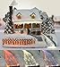 BANBERRY DESIGNS Christmas Snow Village Fiber Optic House Log Cabin Mountain Home Collectible