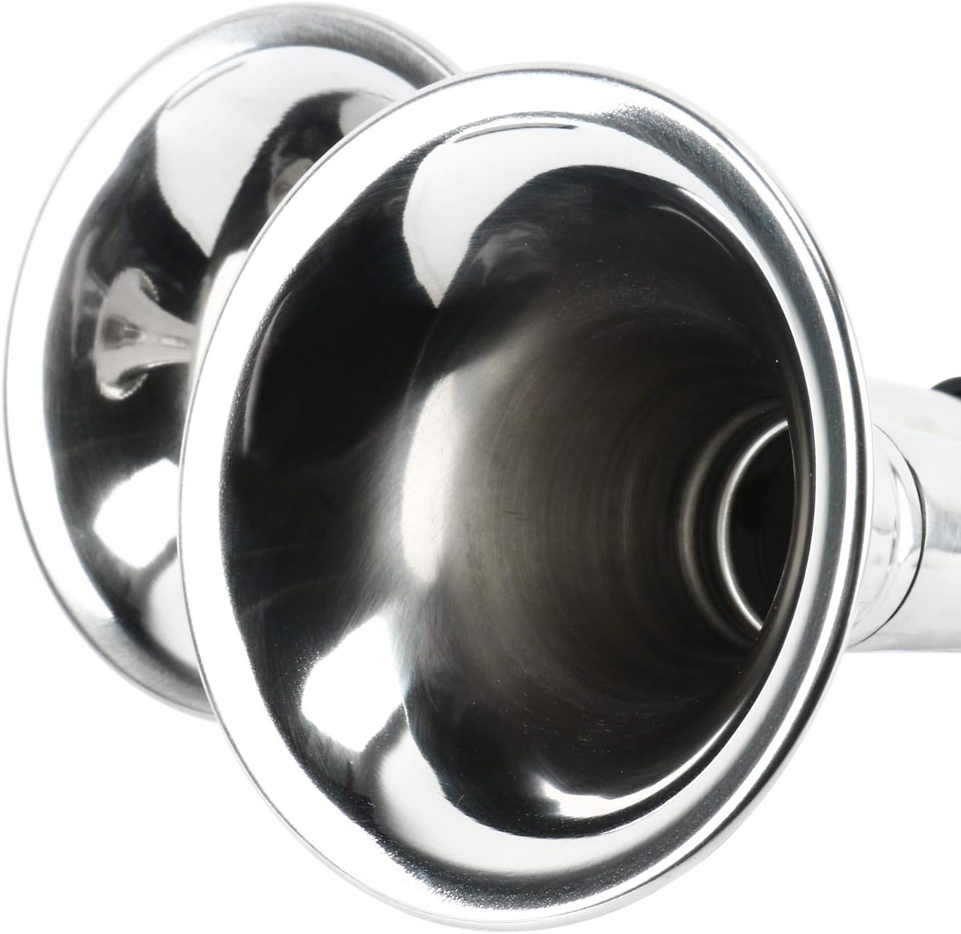 Amarine Made 12v Marine Boat Stainless Steel Dual Trumpet Horn, Low and High Tone, 18-1/2" : Sports & Outdoors