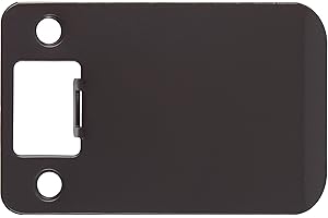 Round Corner Extended Lip Strike Plate, 2-1/4" x 3", (3-1/2" Overall Length), Oil-Rubbed Bronze by Stone Harbor Hardware