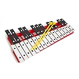 thumbnail image 2 of 27-Key Chromatic Glockenspiel Xylophone – Notes Engraved On Metal Keys, Includes 2 Beaters, G To A Range, For Kids & Beginners 2 of 13