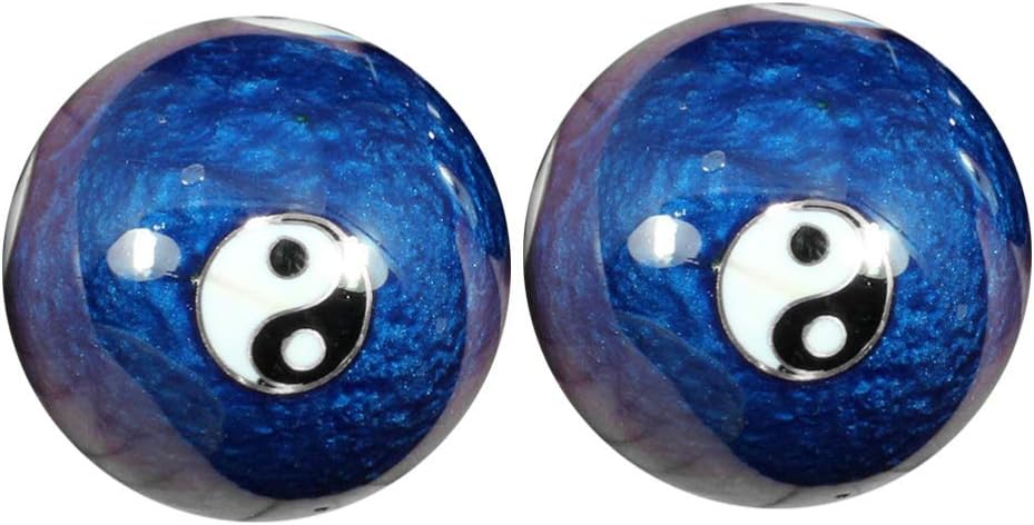 2pcs Baoding Balls Massage Balls Therapy Handballs with Case Hand Massager Stress and Pain Relief & Hand/Wrist Massage Therapy Finger Exercise Health Care Baoding Balls Physio Ball