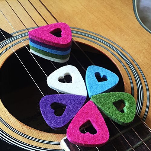 image for MIBOW Ukulele Picks,Multi-color Felt Picks,Guitar Picks,For Guitar,Bas