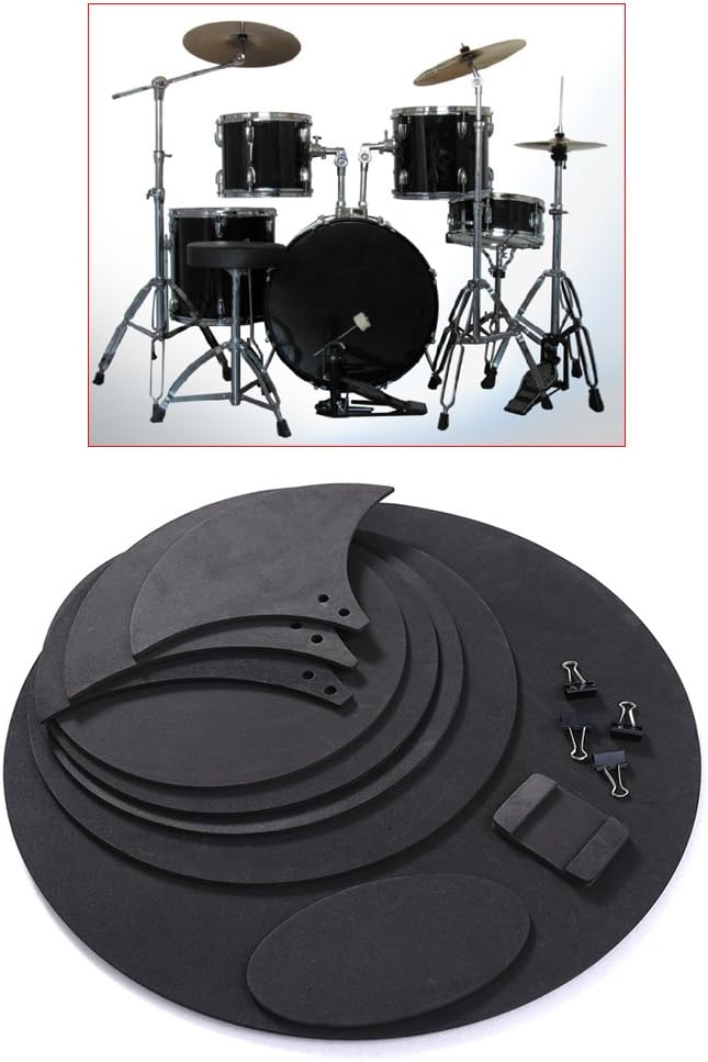 Soft Rubber Dampen Your Sound and Play for Hours Rubber Practice Pad