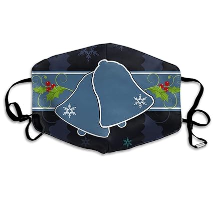 Amazon Com Unisex Mouth Mask Christmas Decoration Bells Flu Dust