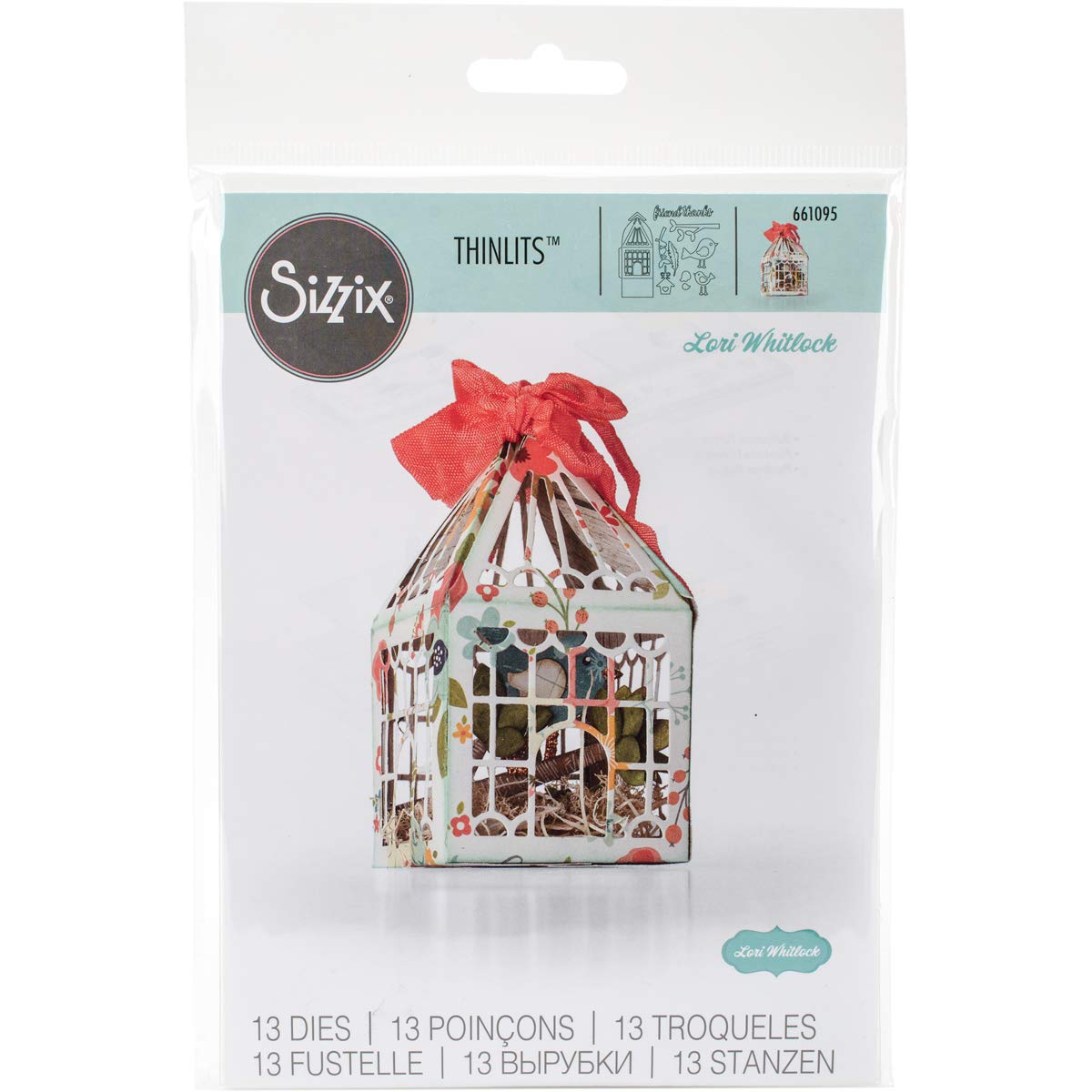 Sizzix Thinlits Die Set, for The Birds by Lori Whitlock, 13-Pack