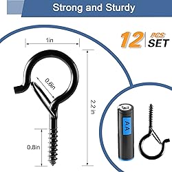ADIIL 12 PCS Q Hanger Hooks with Safety