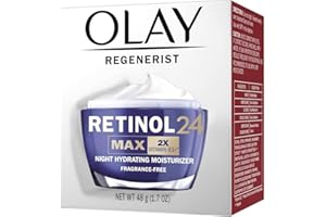 Olay Retinol 24 MAX Face Moisturizer, Anti-Aging Wrinkle Night Cream Fragrance Free, 50 mL