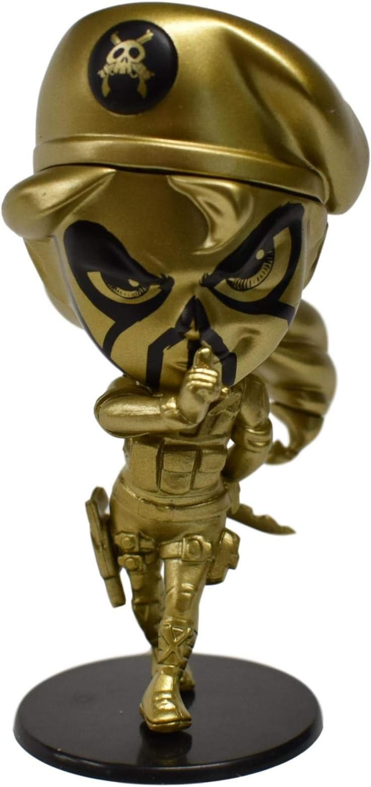 Rainbow Six Siege Gold Caveira Chibi Figure with DLC Code Collection