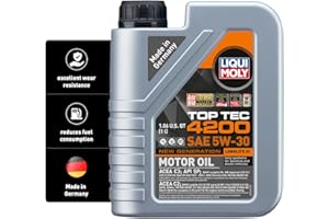 Liqui Moly (2004) Top Tec 4200 5W-30 Synthetic Motor Oil - 1 Liter Bottle
