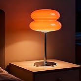 xiaojuande Bedroom Mushroom lamp, Medieval Modern Bedside Table lamp, dimmable Retro Egg Tart Headlight, Unique Home Mushroom