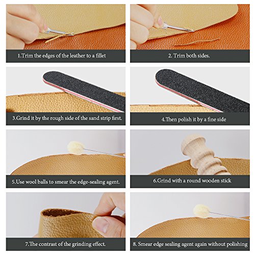 6 Caydo+Leathercraft+Skiving+Multi+Size+Burnisher