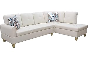 FUOROLA Manten L Shape Sectional Sofa for Living Room, Apartment, Game Room, Guest Room and Office