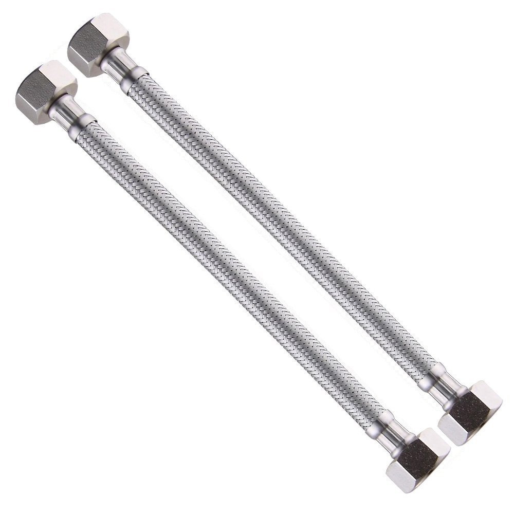 Weirun 1/2" x 1/2" BSP Extra Long 1500mm Kitchen Bathroom Basin Monobloc Mixer Tap Replacement Connector Flexi Water Supply Hose Pipes Tail,2 PCS