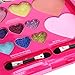 Townley Girl Emoji Sparkly, Shiney Cosmetic Set for Girls, Eye Shadow, Blush, Lip Gloss, applicators and Mirror