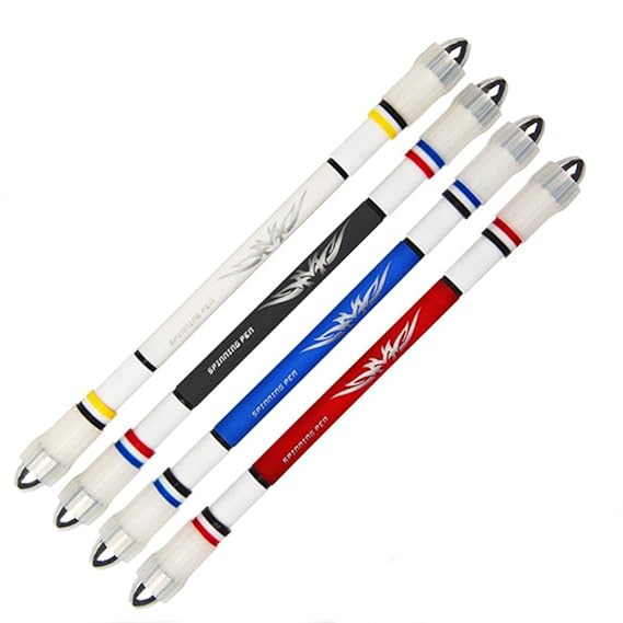 Zantec Rotation Pen mit Glatte Oberfläche Anti Rutsch Anti Drop Spinning mit 0,5 Pen Head für fließendes Schreiben