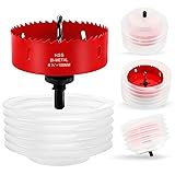 BEoffer 4-1/4 Inch/ 108mm Hole Saw with Dust Bowl