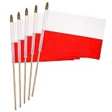 12 Pack 5x8 Inch Small Flags on Stick，Mini Flag