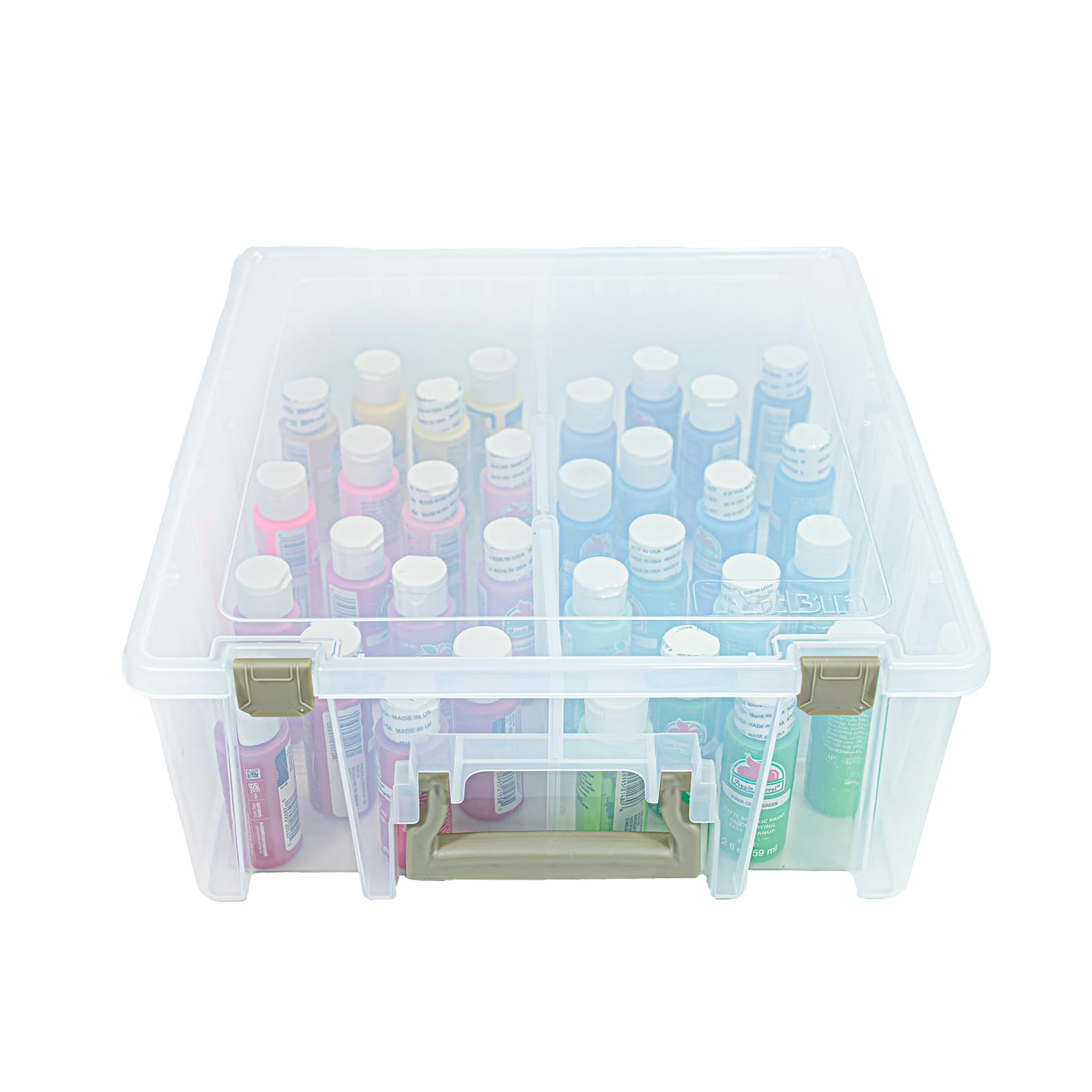 ArtBin 6990Ab Super Satchel Double Deep Box with Removable Dividers, Translucent Clear โ image 1