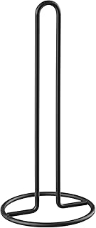 KADAX Küchenrollenhalter, praktischer Papierhalter, Küchenrollenspender, Papierhandtuchhalter, Rollenhalter, Küchenrolle, Edelstahl, stabile Basis und Ausführung (Schwarz)