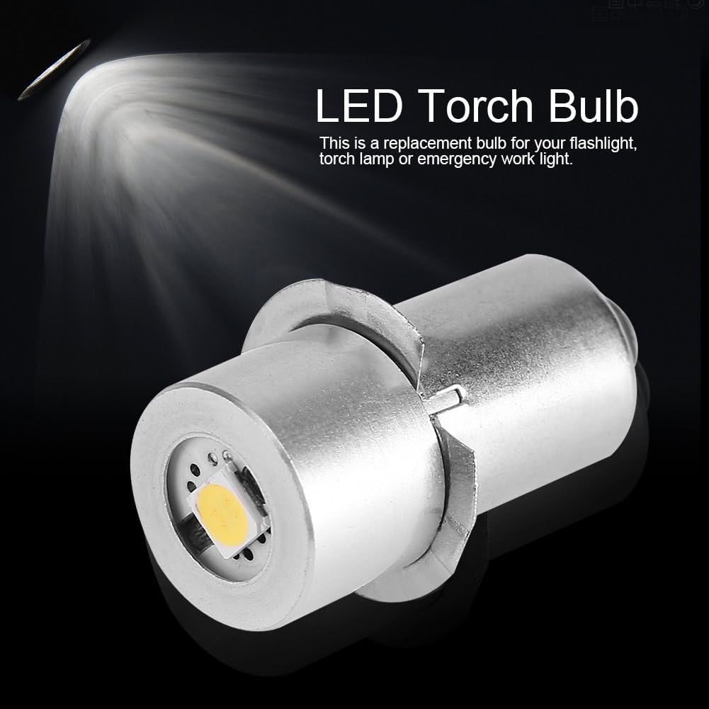 1W P13.5S LED Flashlight Bulb, 100~110LM 2700~7000K Replacement Bulb Torch Lamp Emergency Work Light(3V) - Image 5