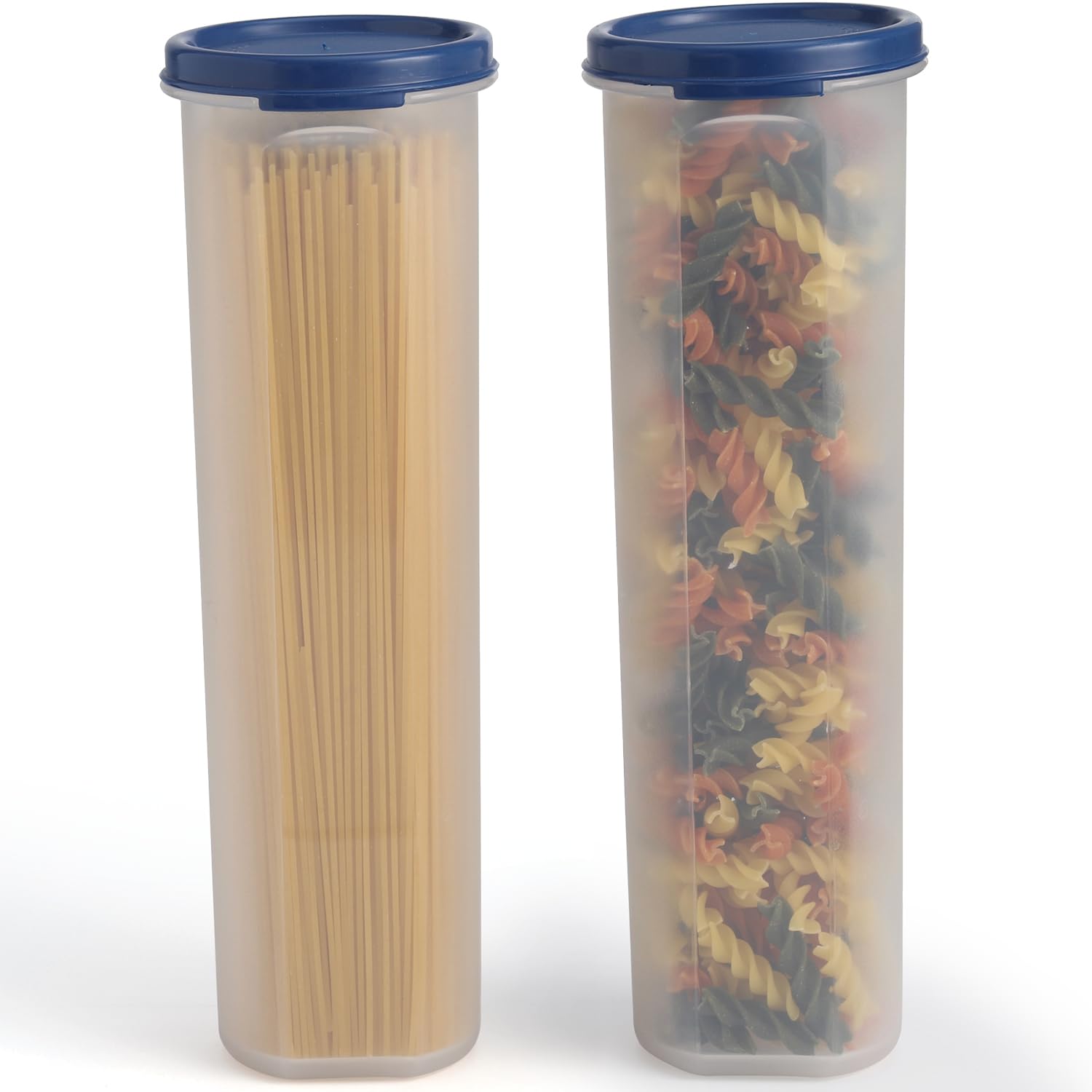 SIGNORA WARE Multi Purpose Tall Home Kitchen Clear Storage Container with Locking Lids - For Pasta Noodles Nuts Beans Staples and more - 100% Food Grade Plastic - Airtight, Leakproof, Watertight Seal