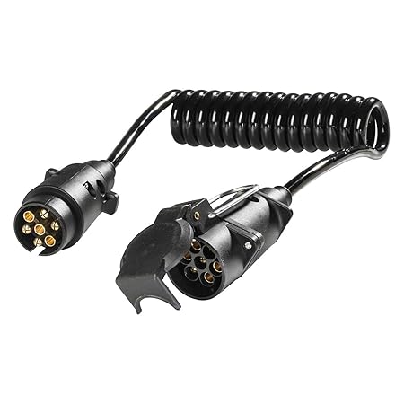 as - Schwabe Verlängerungskabel – 12 V Camping & Caravan Adapterleitung – Autoelektrik Verbindungskabel 2 m – Anschluss 7-pol