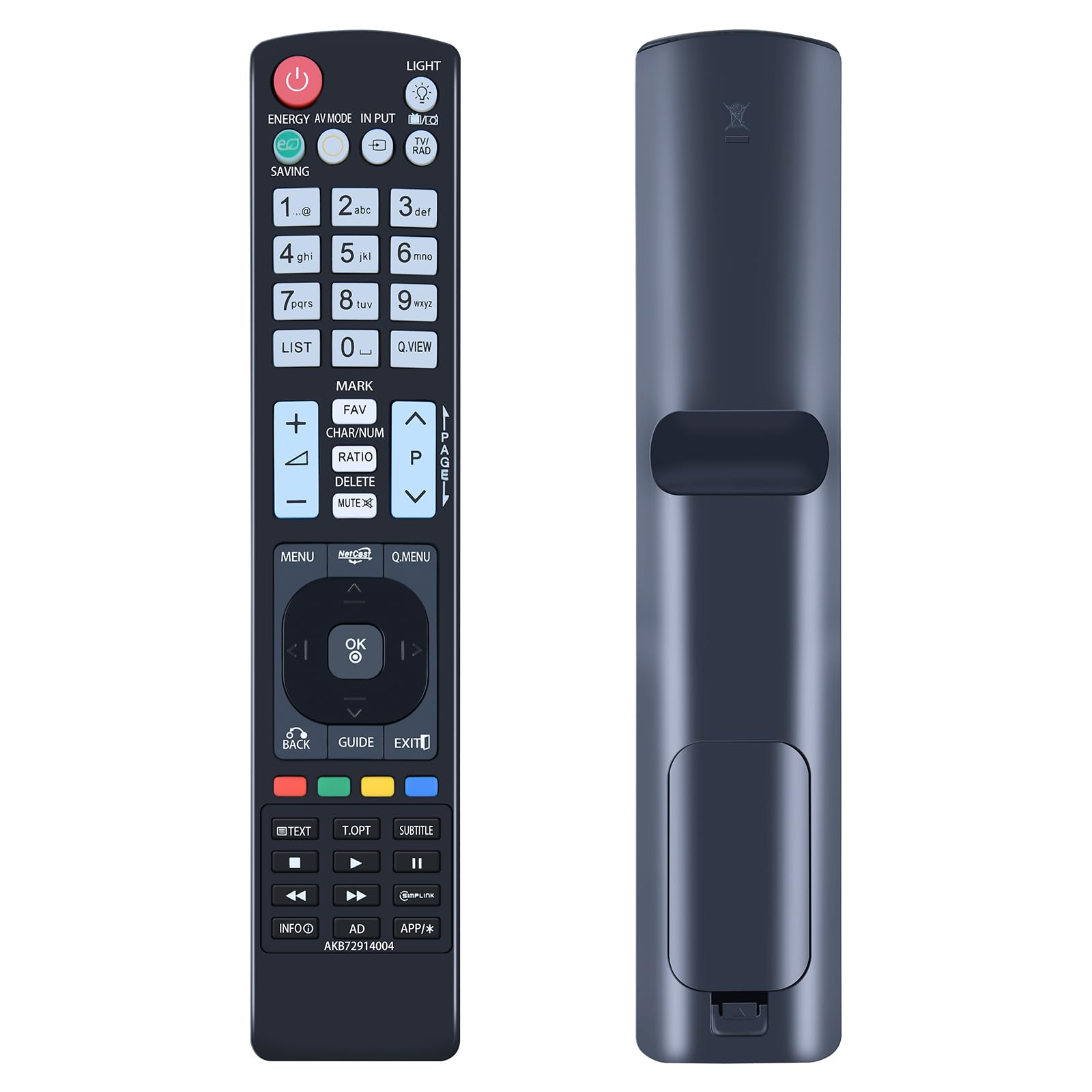 AKB72914004 Replacement Remote Control for LG TV Compatible with 37LE5900ZABEKWLJG 37LE7500 37LE7900 37LE7900AEK 37LE7900ZAAEKWLJG 42LE5900 42LE5900AEK